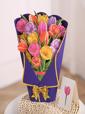 BlossomNote™ 3D Flower Bouquet Greeting Card