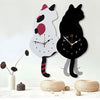 Cattime Nordic Cat Tail Wagging Wall Clock