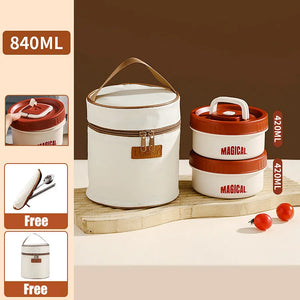 Instalunch Microwaveable Stainless Steel Insulated Lunch Box