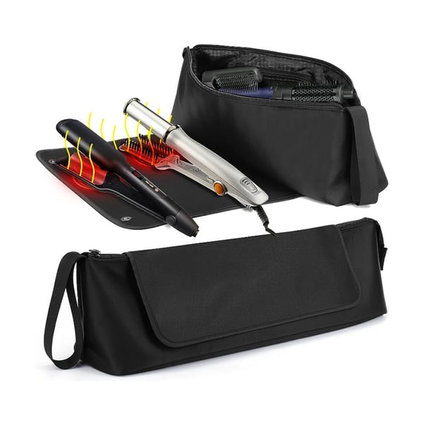 Fleekabag Hair Tools Travel Bag with Heat-Resistant Mat