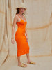 Sunsweet Orange Women Summer Dress
