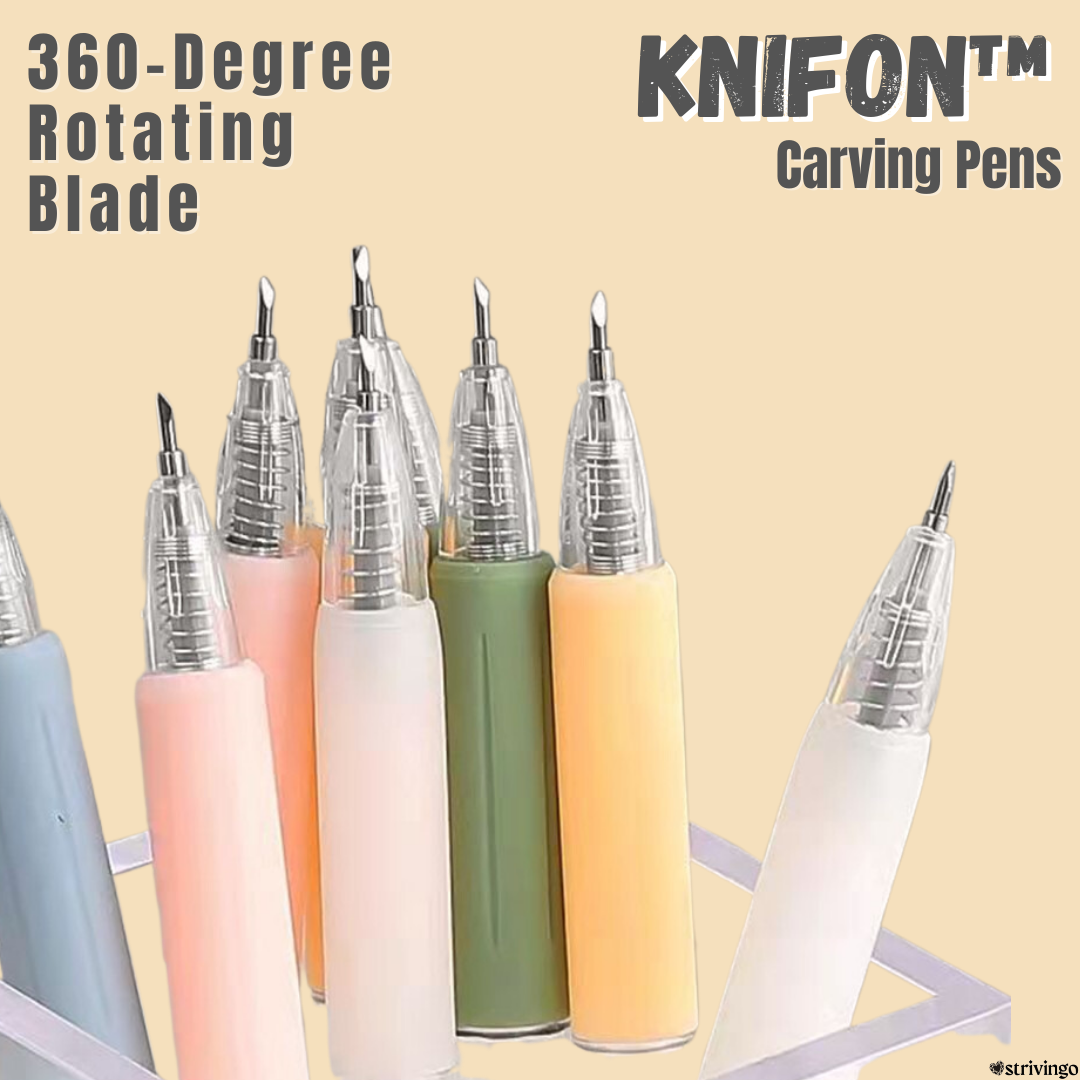 Knifon™ Magic Carving Pens Set Of 5 | Five Bonus Blades Included!