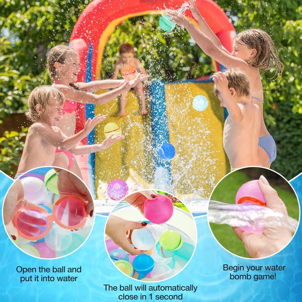 SBOMB™ Reusable Self Sealing Water Bomb Balloons Set Of 6