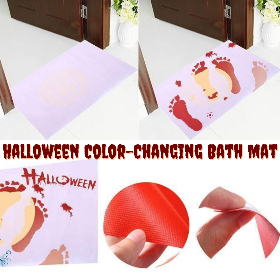 Halloween Bloody Color Changing Bath Mat | Turns Blood Red When Wet