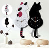 Cattime Nordic Cat Tail Wagging Wall Clock