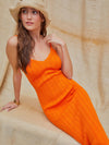 Sunsweet Orange Women Summer Dress