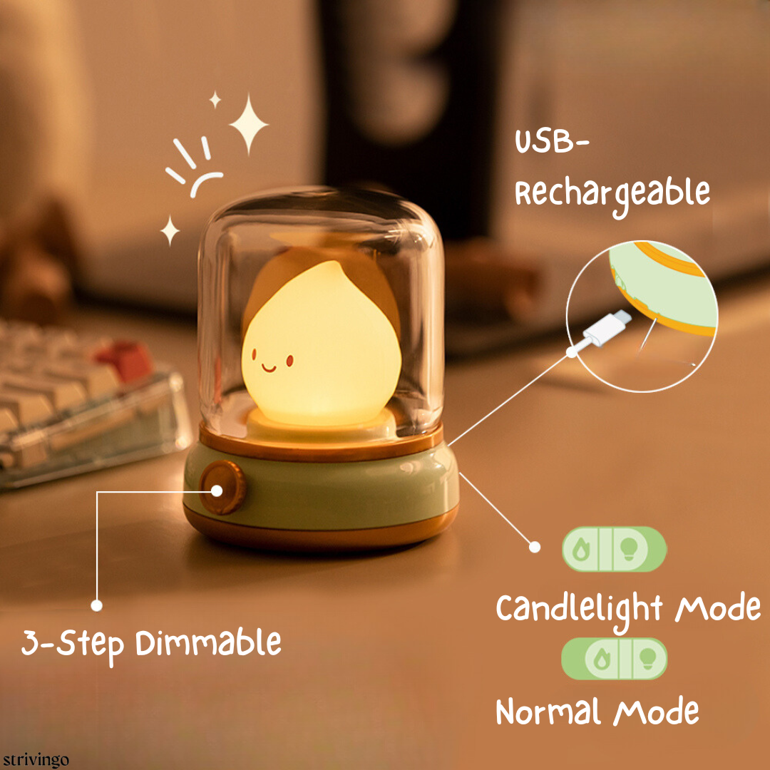 BUY 1 GET 1 FREE! Adoralume Cute Cartoon USB Rechargeable LED Lamp