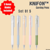 FINAL DAY 50% OFF! Knifon™ Magic Carving Pens Set Of 5 | Five Bonus Blades Included!