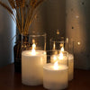 Flamelite Flickering LED Candle Set Of 3 with remote control