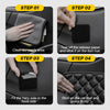 Safetrac Anti-Slip Self-Adhesive Car Mat Stickers | Set of 10 PCS