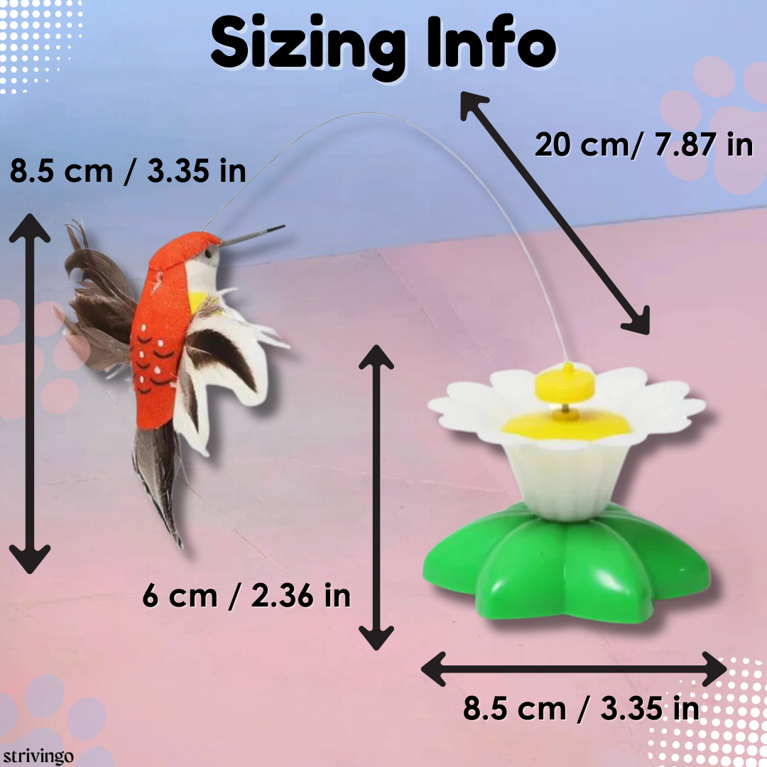 LAST DAY 50% OFF! Katifly Automatic Rotating Bird & Butterfly Toy for Cats