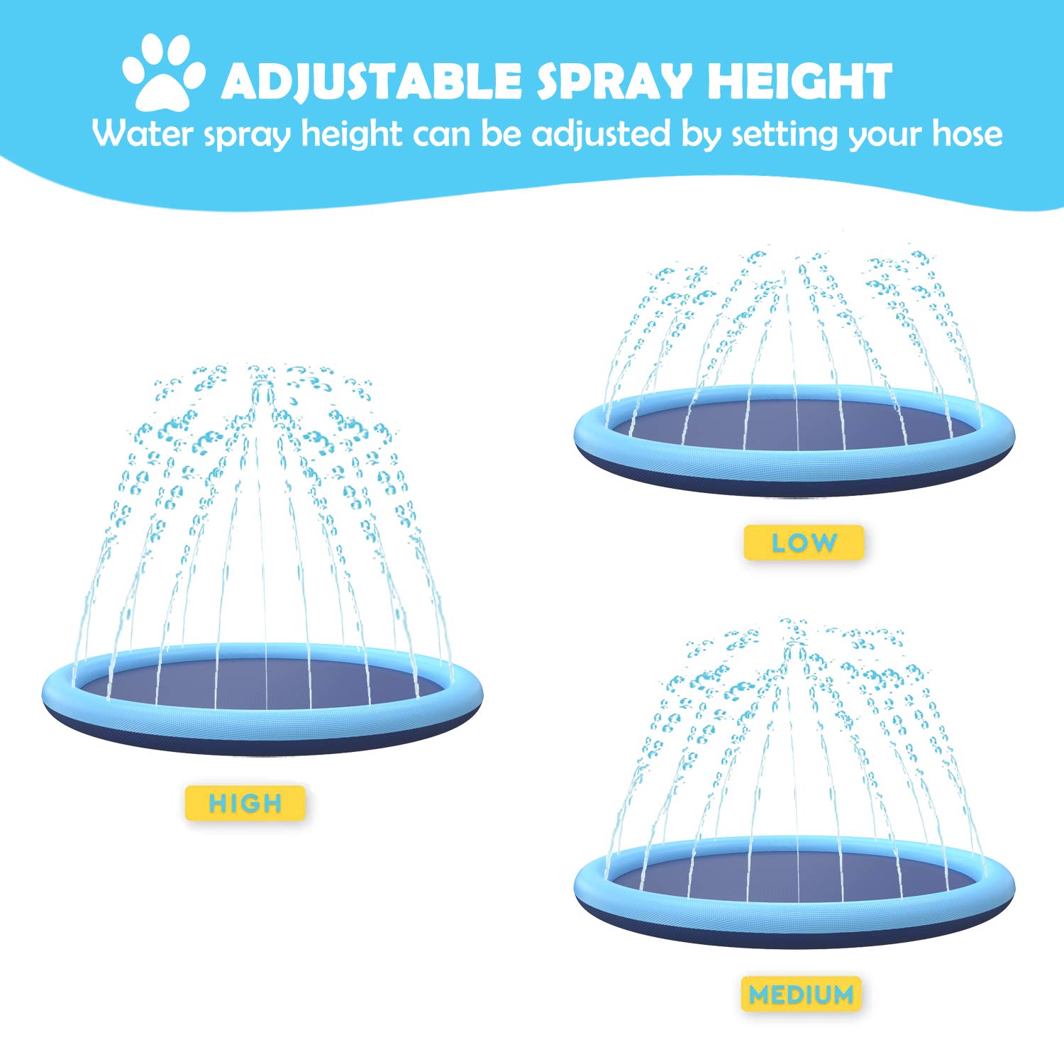 Waterpaw Sprinkler Pad for Dogs + FREE Dog Brush!