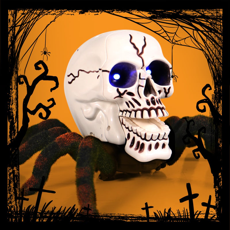 Arachnoskull Remote Control Halloween Skull Tarantula