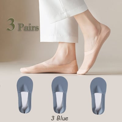Sleeksock Non-Slip Invisible Ice Silk Boat Socks