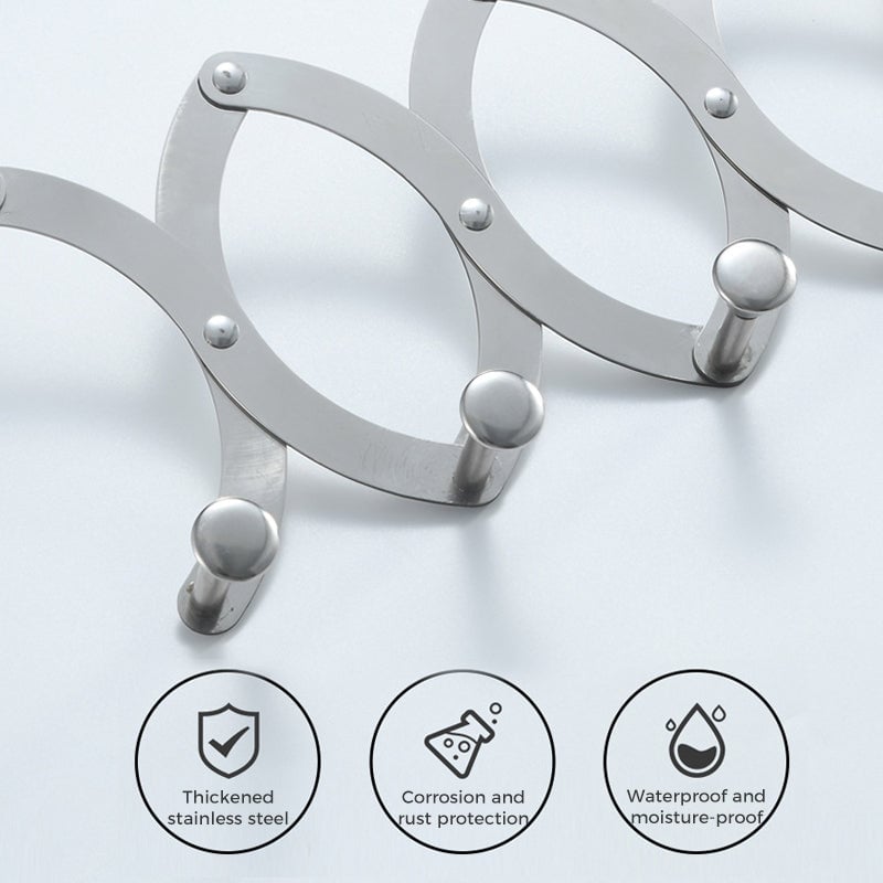 Hookit Retractable Metal Coat Hanger