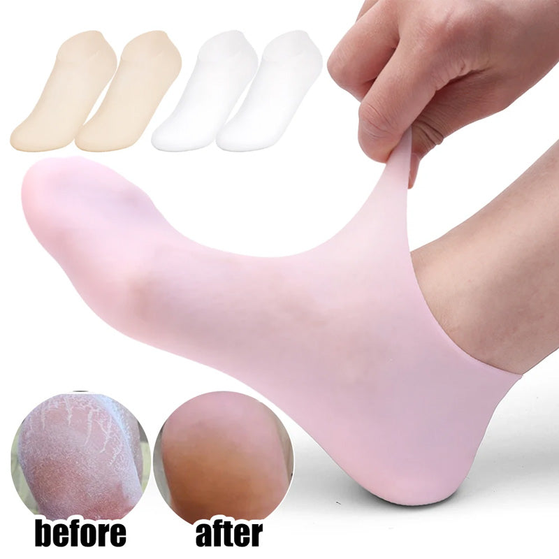 Footies™ Reusable Moisturizing Foot Mask Silicone Socks | BUY 1 PAIR GET 2 PAIRS