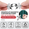 Drapeclip Magnetic Curtain Buttons - Set Of 16PCS