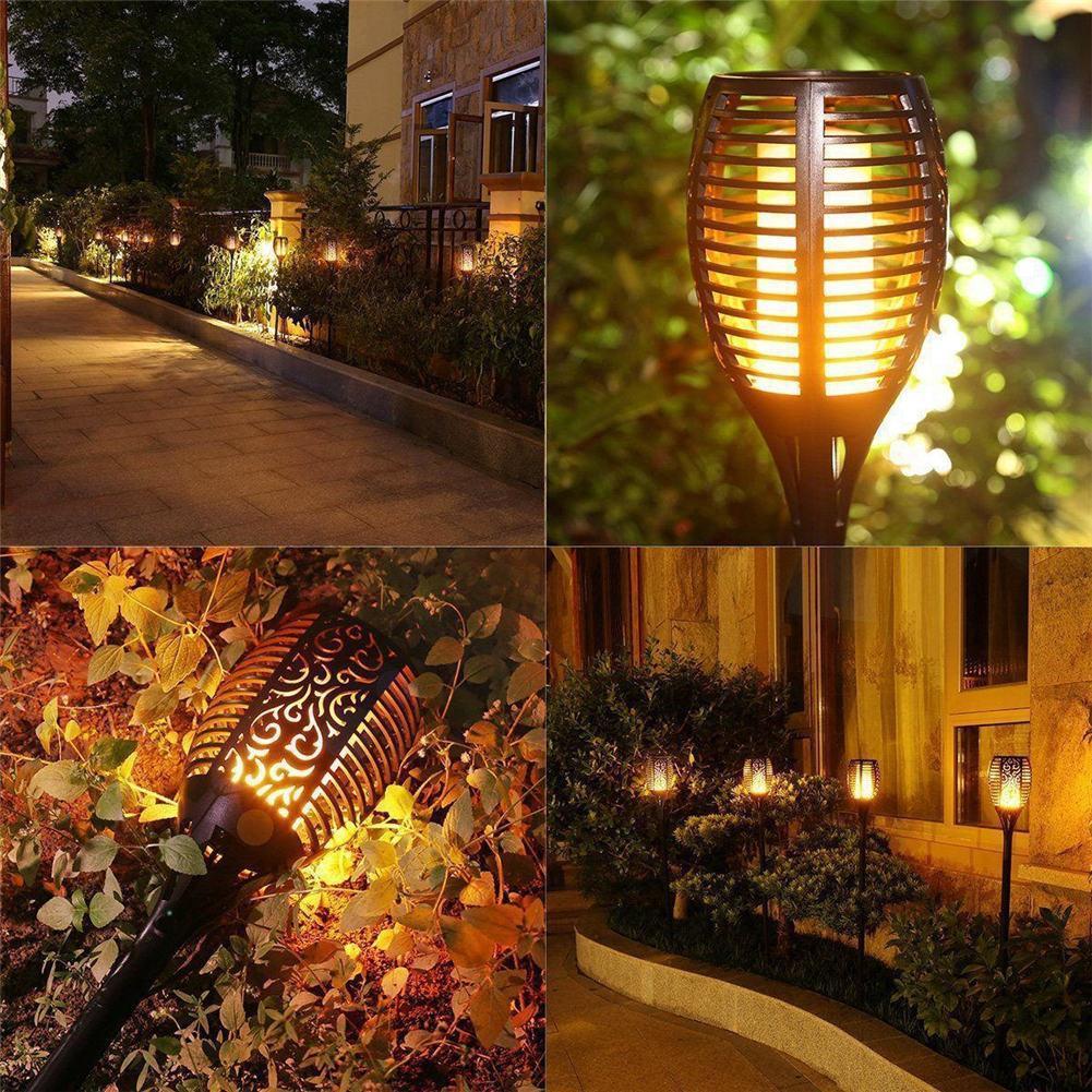 BUY 1 GET 2 | FireGlow™ Solar Flame Flickering Garden Torch Lights