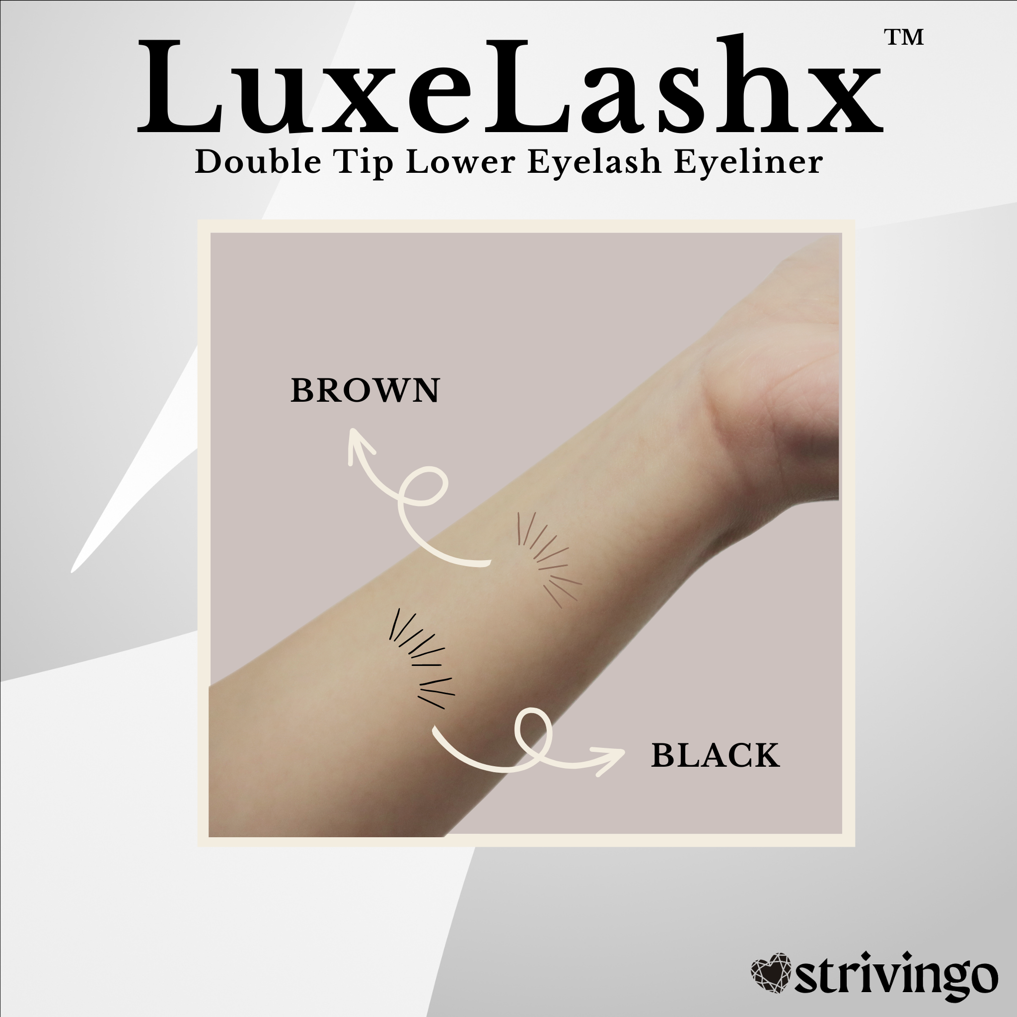 LuxeLashx™ Double Tip Lower Eyelash Eyeliner