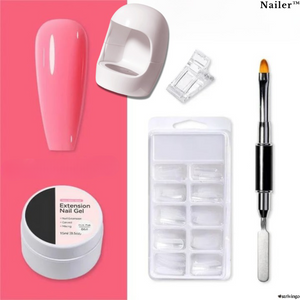 Nailer™ Nail Extension Builder Gel Set | incl. UV-lamp!