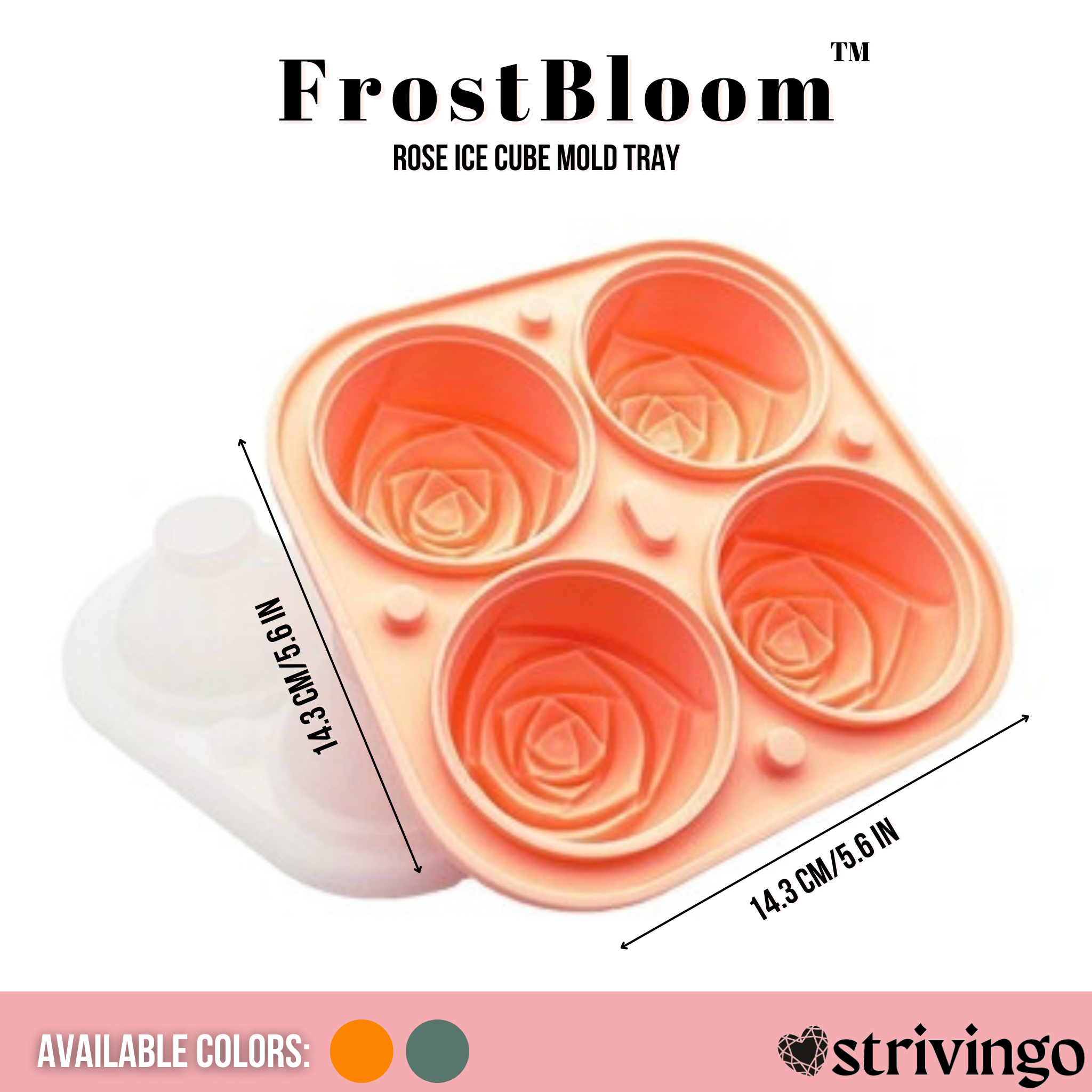 FrostBloom™ Rose Ice Cube Mold Tray | BUY 1 GET 2!