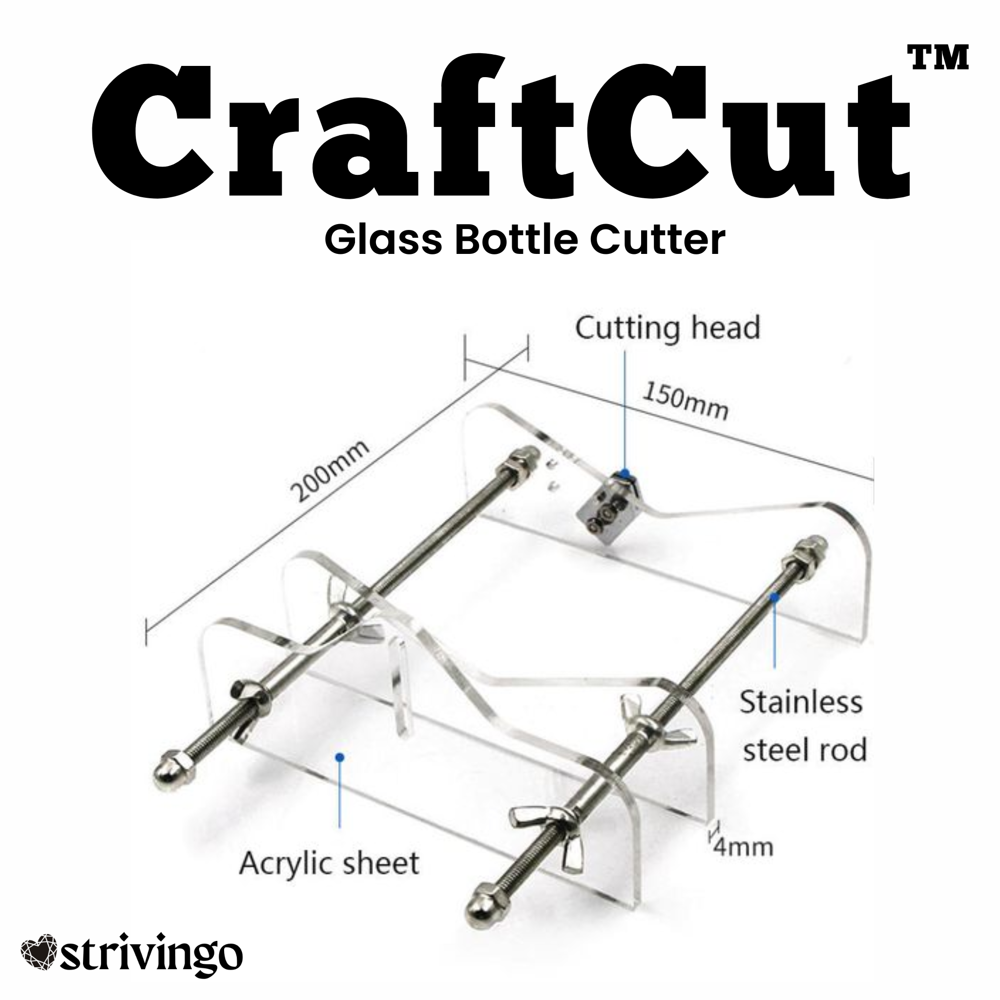 50% OFF | CraftCut™ Glass Bottle Cutter