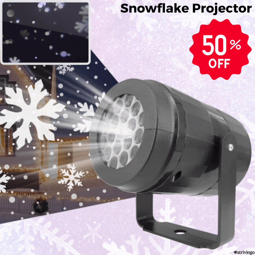Snowflake Projector | The most original Christmas decoration without effort