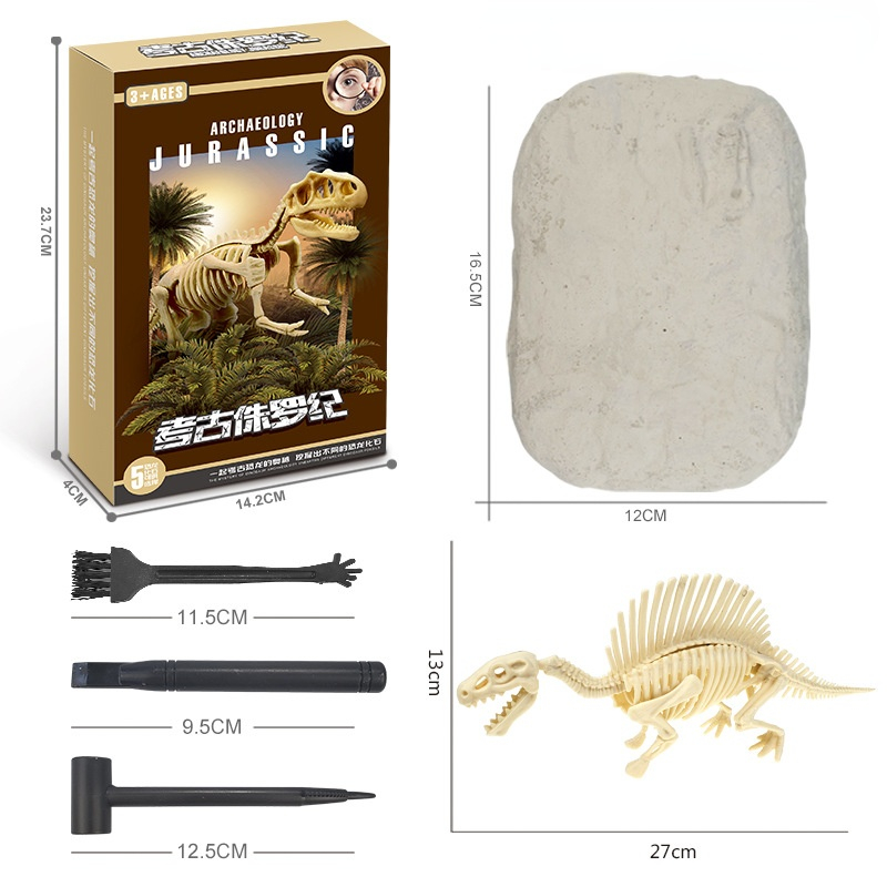 Dinossil™ Dinosaur Fossil Digging Kit for Kids - Complete Set