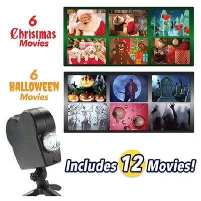 HALLOWEEN Projector incl. Screen