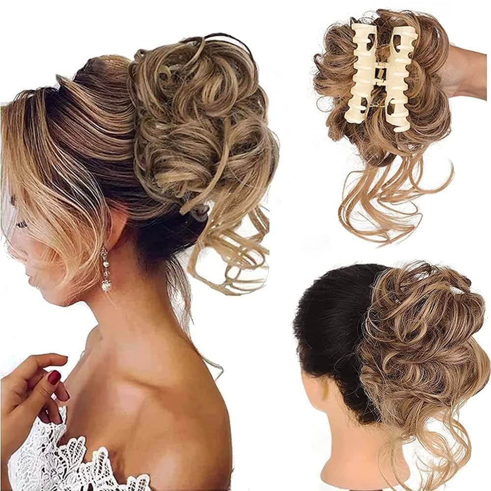 Loopybun Clip-in Curly Hair Bun Piece