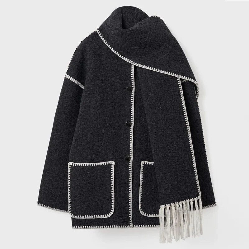 Sedona Womens Coat with Scarf – strivingo.com