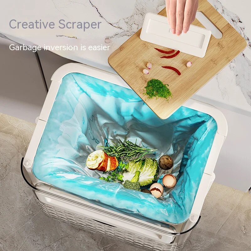 Hangbin Foldable Wall Hanging Punch-free Trash Can