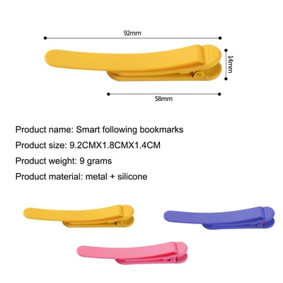 Silimark Smart Silicone Bookmark | BUY 2 GET 1 FREE (3PCS)