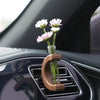 Florold Compact Car Miniature Wood Flower Vase