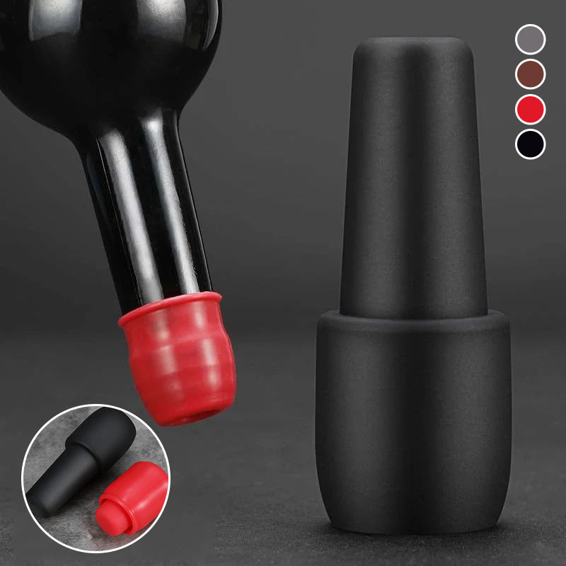 Silistop Silicone Wine & Champagne Bottle Stoppers | Set of 10 PCS