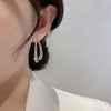 Dozola™ Curved Earrings with Luxury Rhinestones